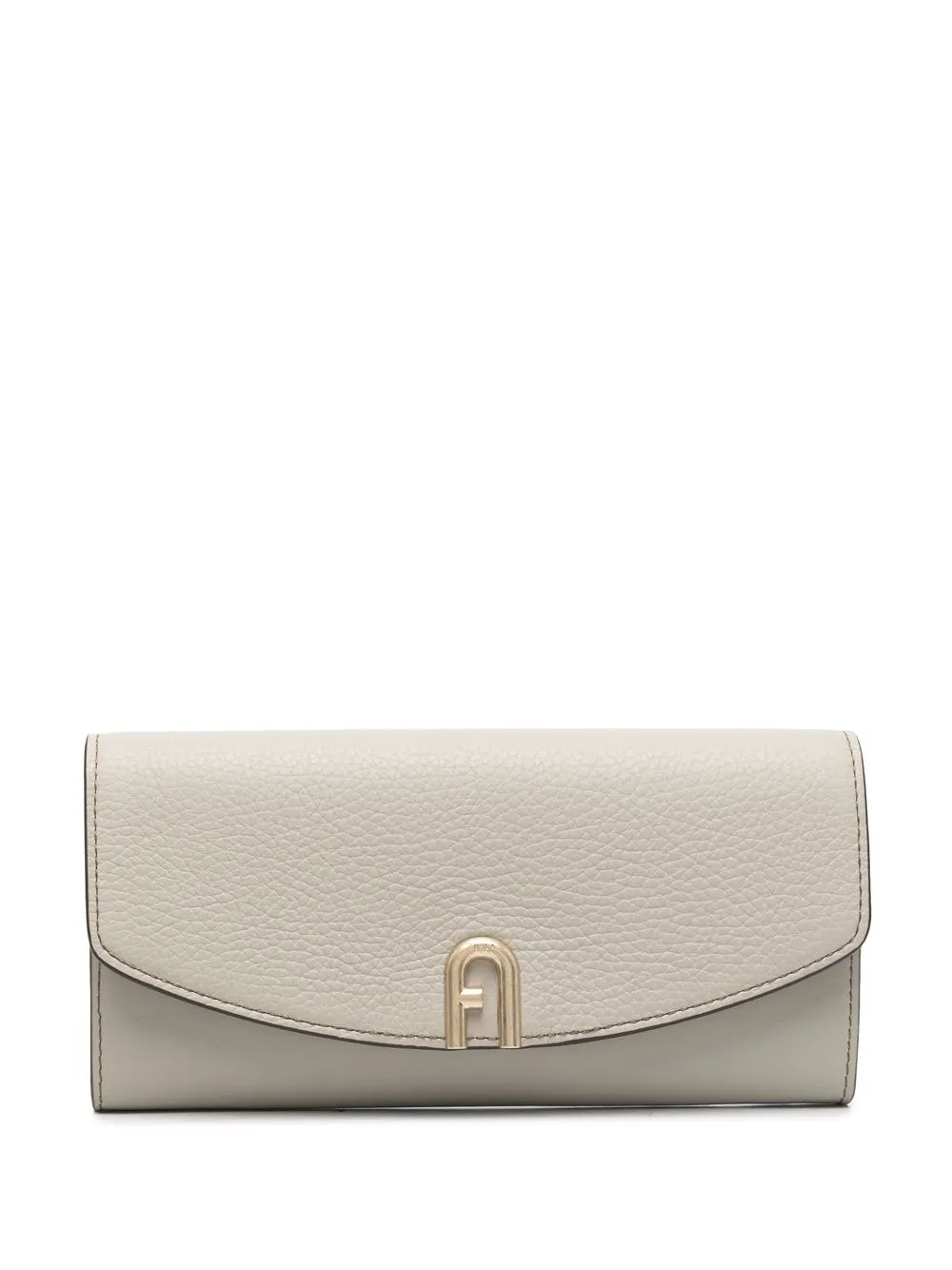 

Furla logo-plaque leather wallet - Neutrals