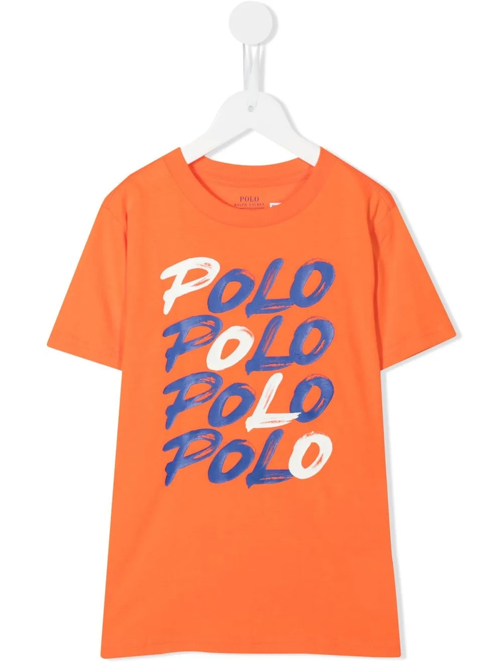 

Ralph Lauren Kids playera con logo estampado - Naranja