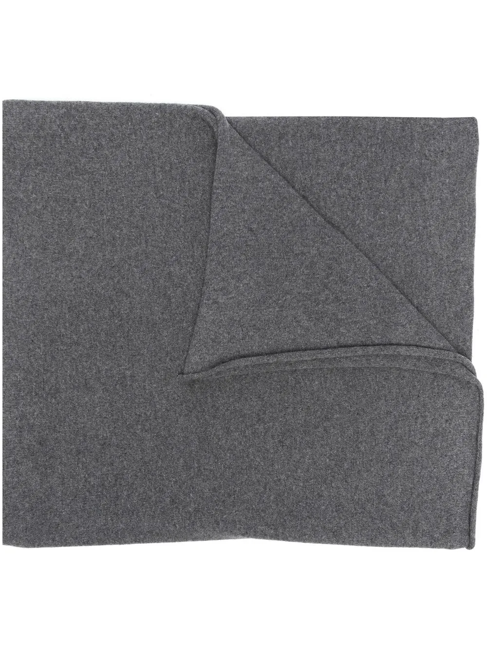 

Jil Sander cashmere logo-patch scarf - Grey