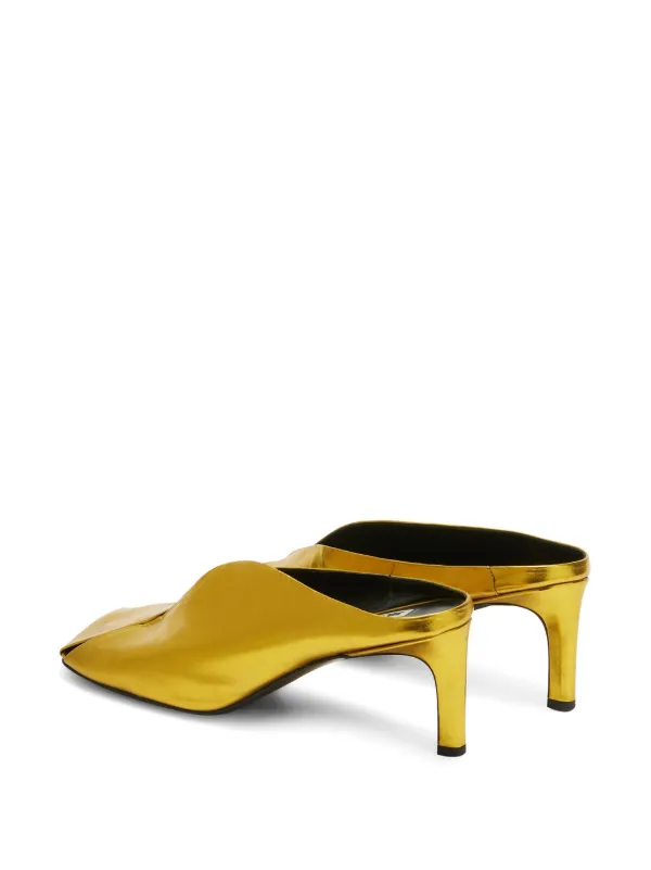 サンダル・ミュール Jil Sander Nappa Leather Mules With Studs JIL SANDER Studded leather mules | NET-A-PORTER