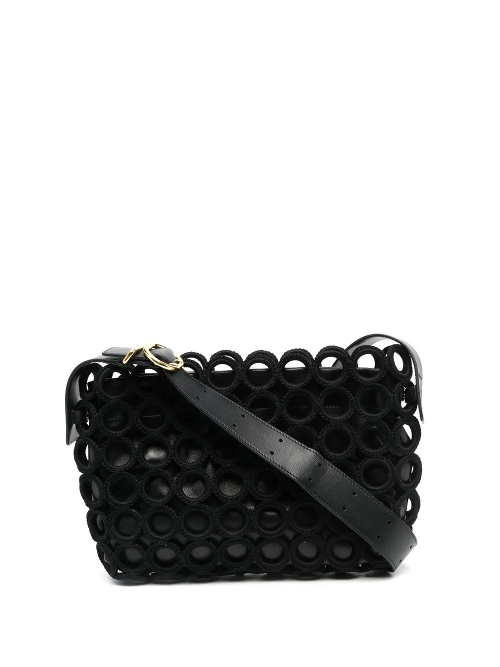 

Jil Sander bolsa de hombro de crochet - Negro