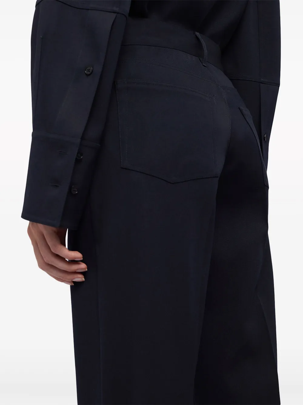 Jil Sander Wollen pantalon Blauw