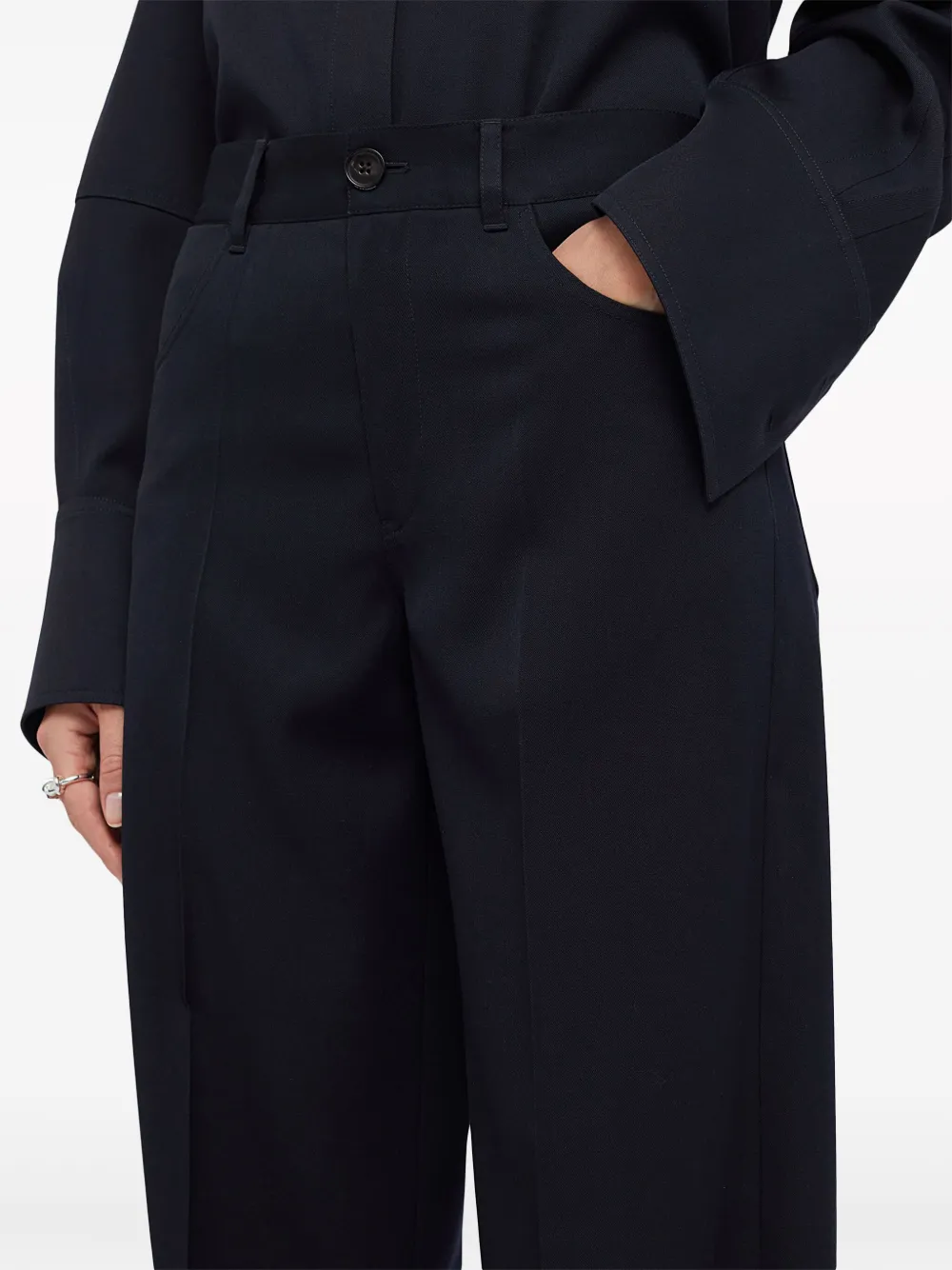 Jil Sander Wollen pantalon Blauw