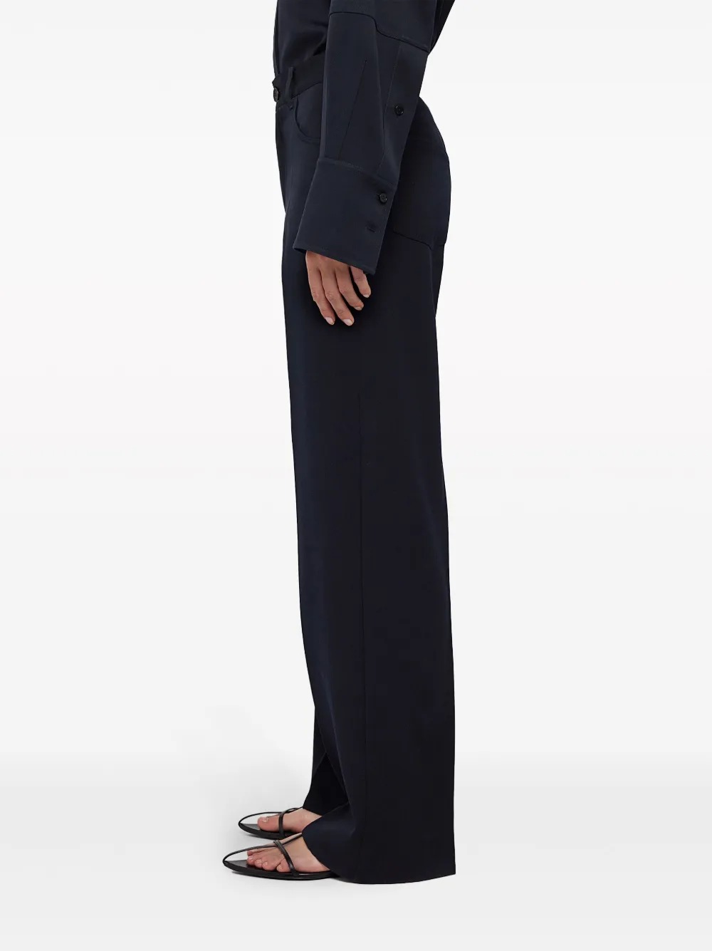 Jil Sander Wollen pantalon - Blauw