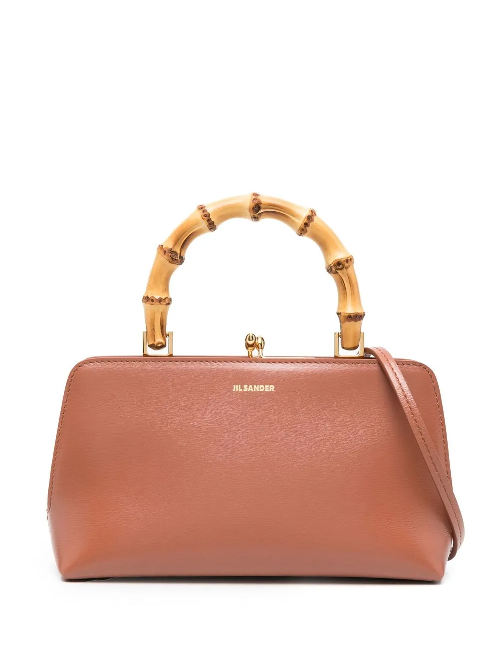 

Jil Sander Goji Square bamboo mini bag - Brown