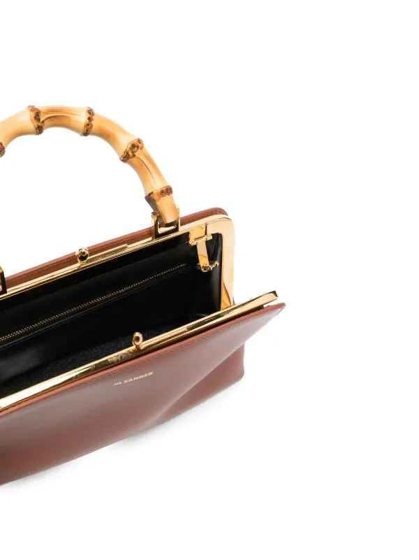 Jil Sander Goji Bamboo Mini Bag | Brown | FARFETCH