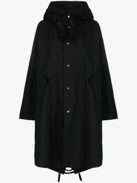Jil Sander logo-print cotton coat 