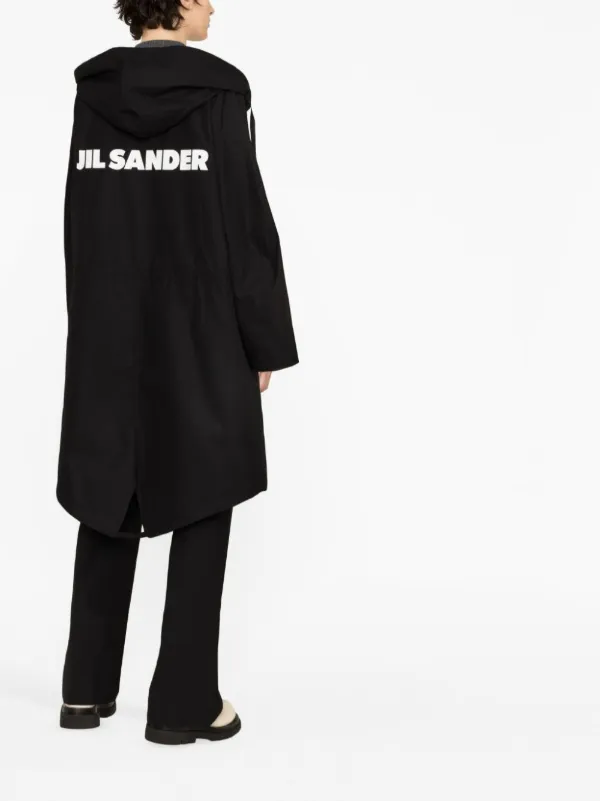 Jil Sander ロゴ コート | ブラック | FARFETCH JP
