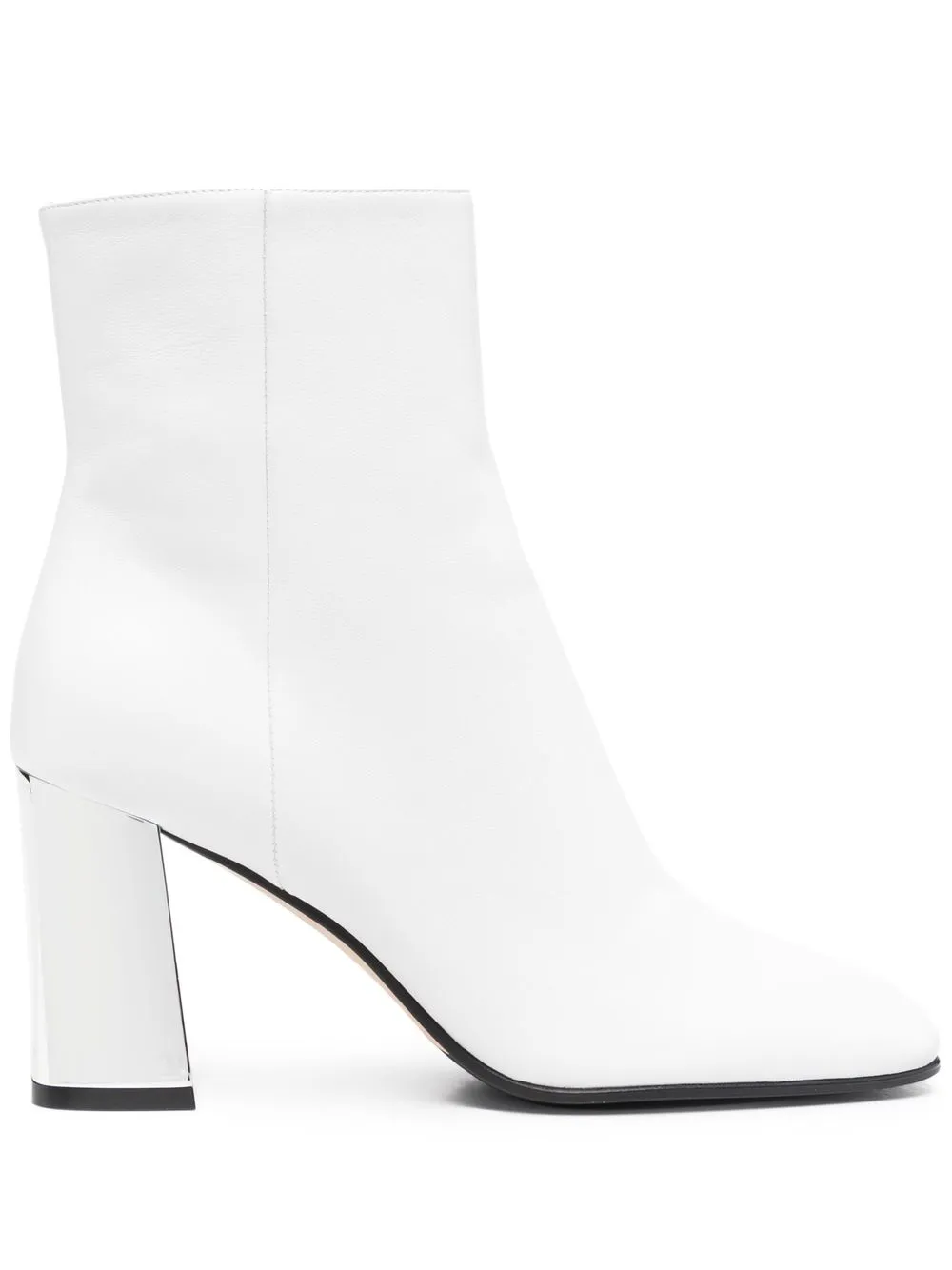 

Sergio Rossi 80mm metallic heeled boots - White