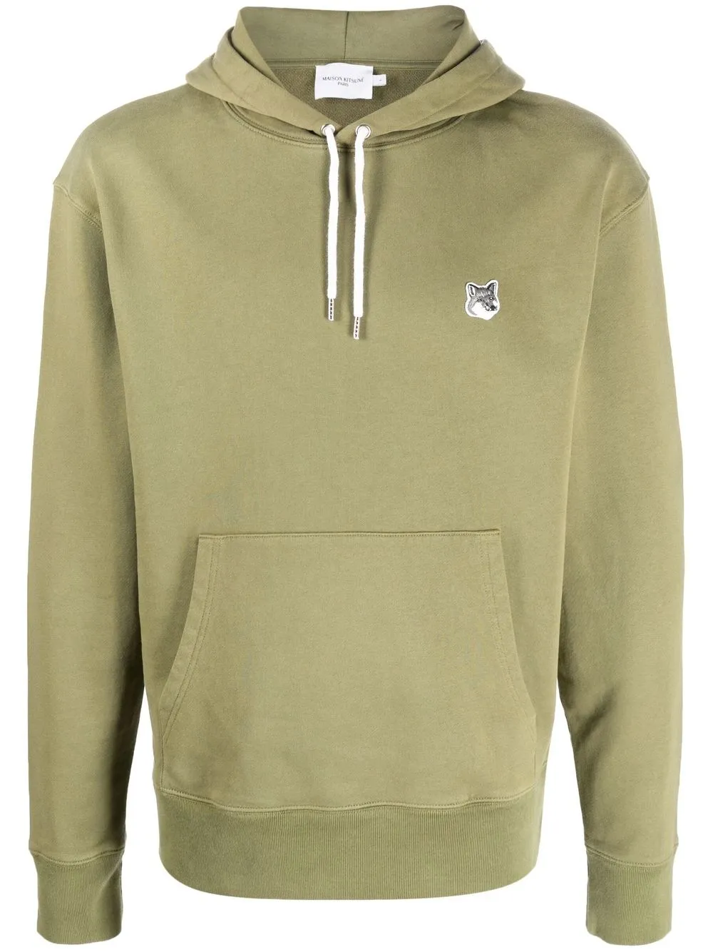 

Maison Kitsuné drawstring cotton hoodie - Green