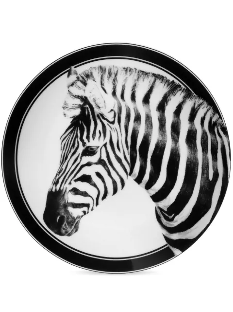 Dolce & Gabbana set of two zebra-print dessert plates