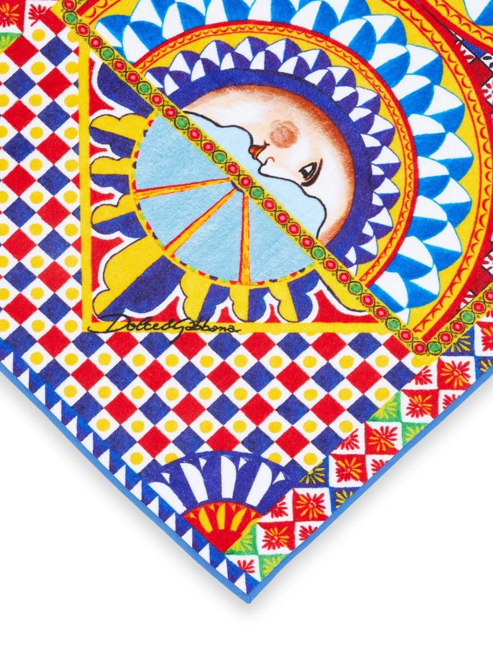  Dolce & Gabbana Serviette à Main En Tissu éponge - Bleu 