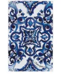 Dolce & Gabbana graphic-print terry bath mat - White