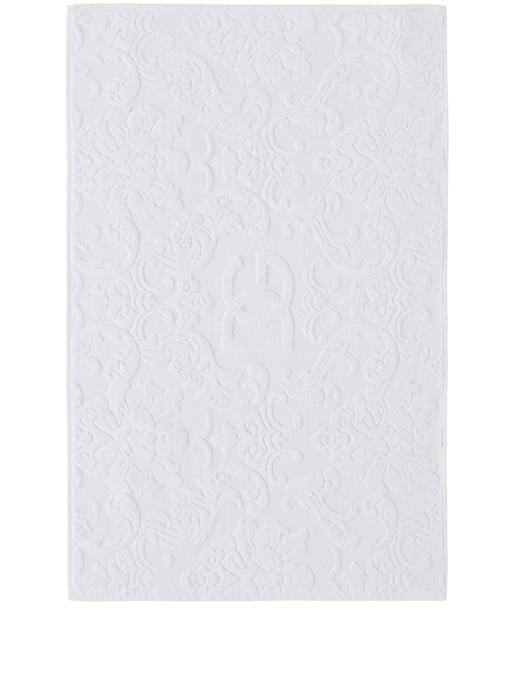 

Dolce & Gabbana logo jacquard bath mat - White