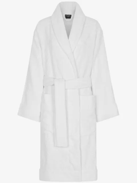 Dolce & Gabbana terry cotton jacquard bath robe