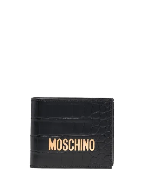 crocodile-effect logo cardholder