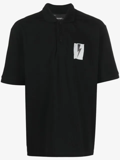 Neil Barrett logo-patch polo shirt