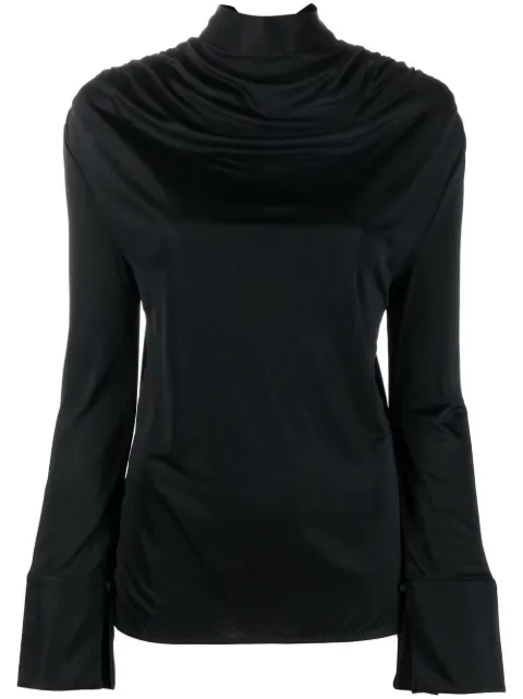 Viktor & Rolf blusa manga larga drapeada