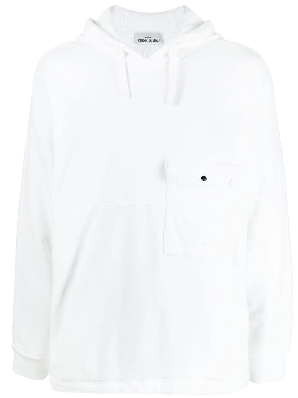 

Stone Island embroidered Compass hoodie - White