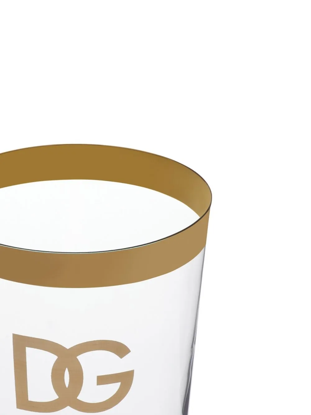 Dolce & Gabbana Logo-print Water Glasses (set Of 2) In White