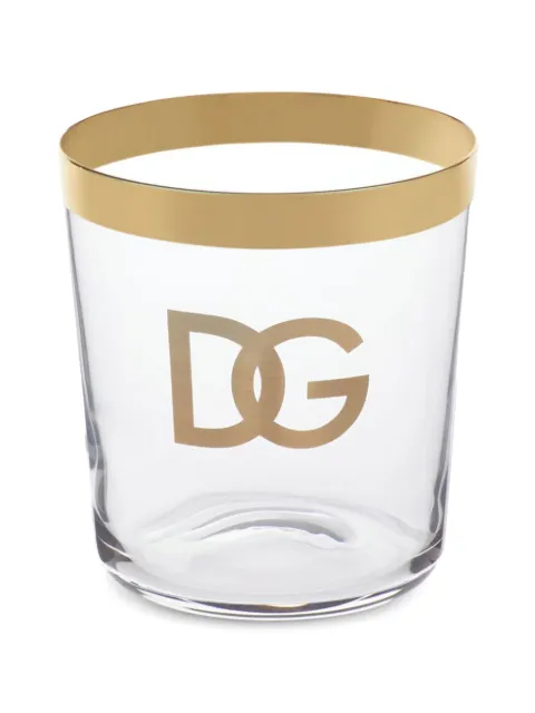 Dolce & Gabbana juego de dos vasos de agua con logo