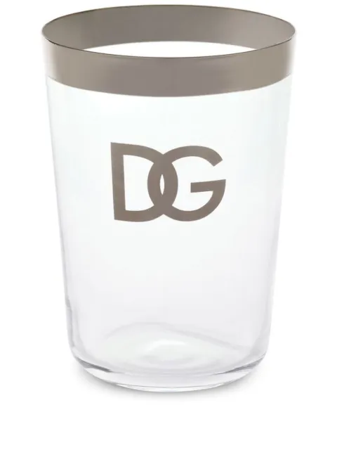 Dolce & Gabbana logo-print drinking glasses (set of 2)