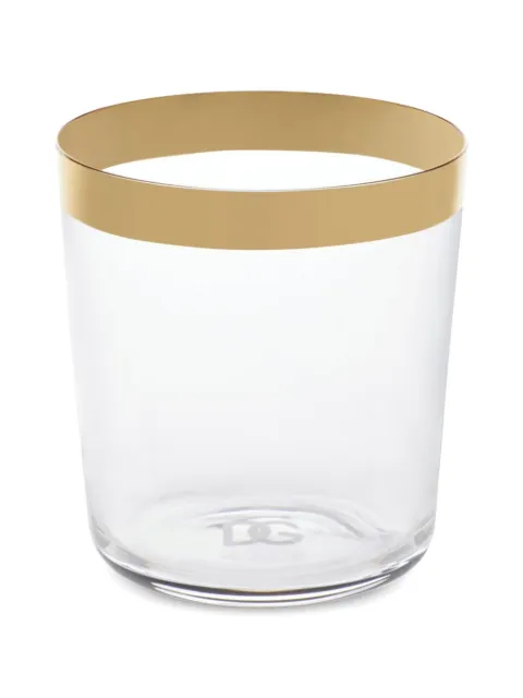 Dolce & Gabbana set de deux verres à bordures contrastantes