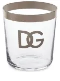 Dolce & Gabbana logo-print drinking glasses (set of 2) - White