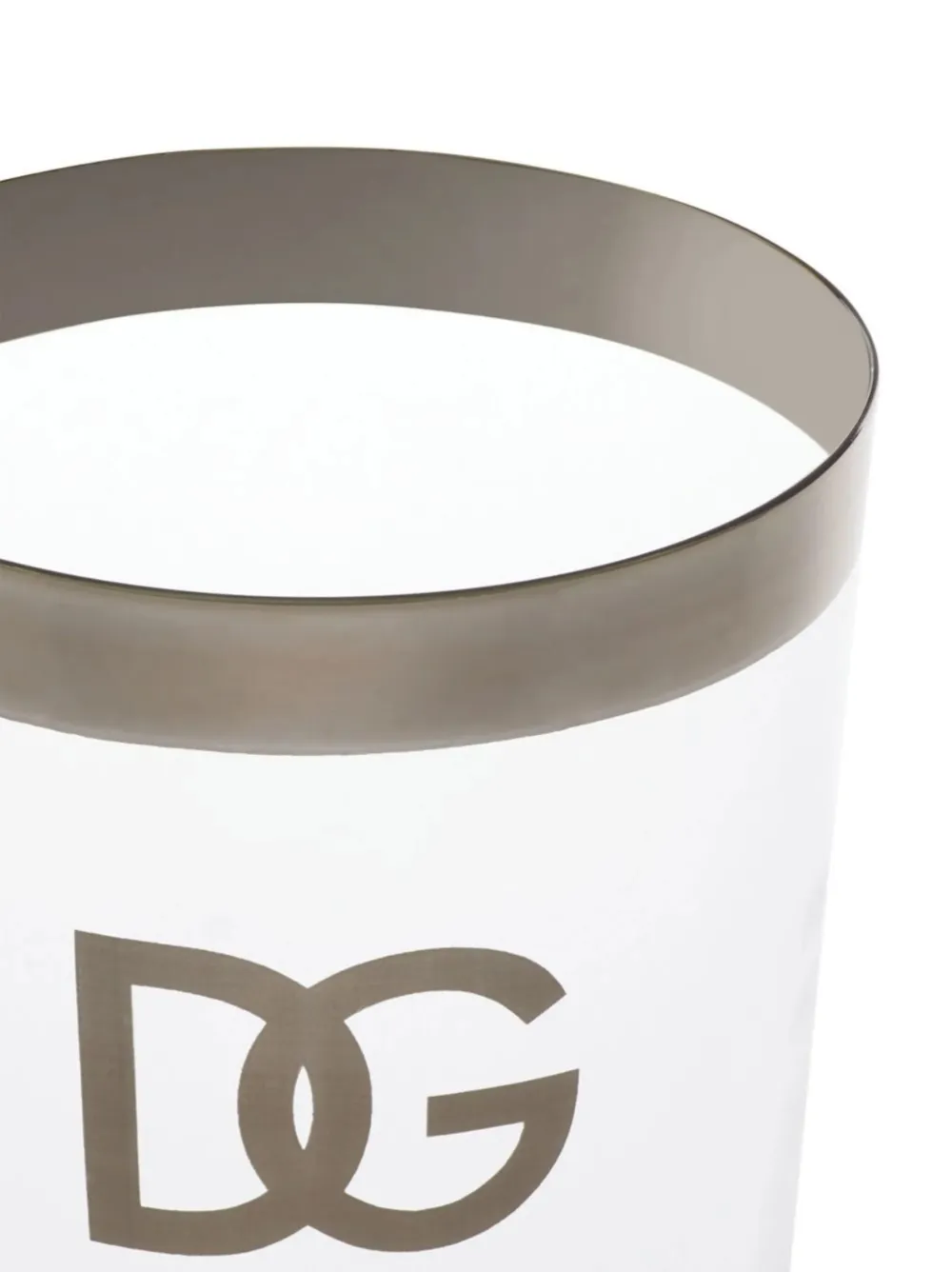  Dolce & Gabbana Set Aus Zwei Trinkgläsern   Weiß 