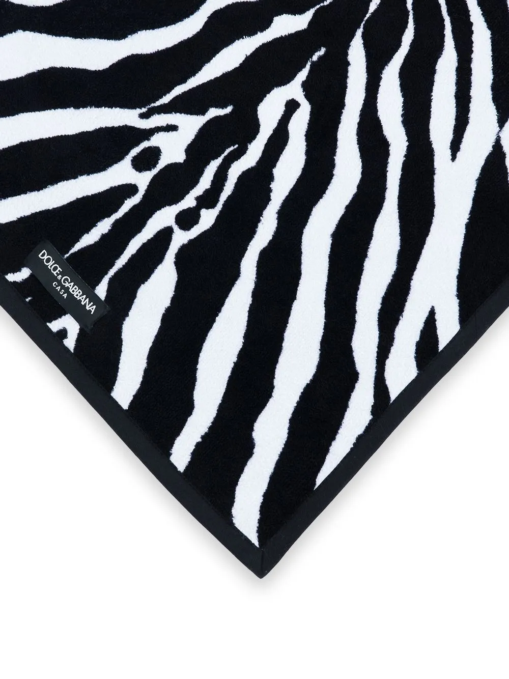  Dolce & Gabbana Serviette à Tissu En éponge - Noir 