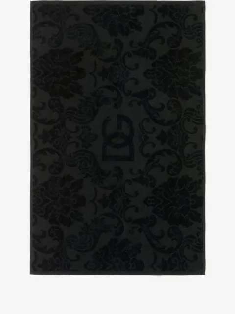 Dolce & Gabbana cotton terry bath mat