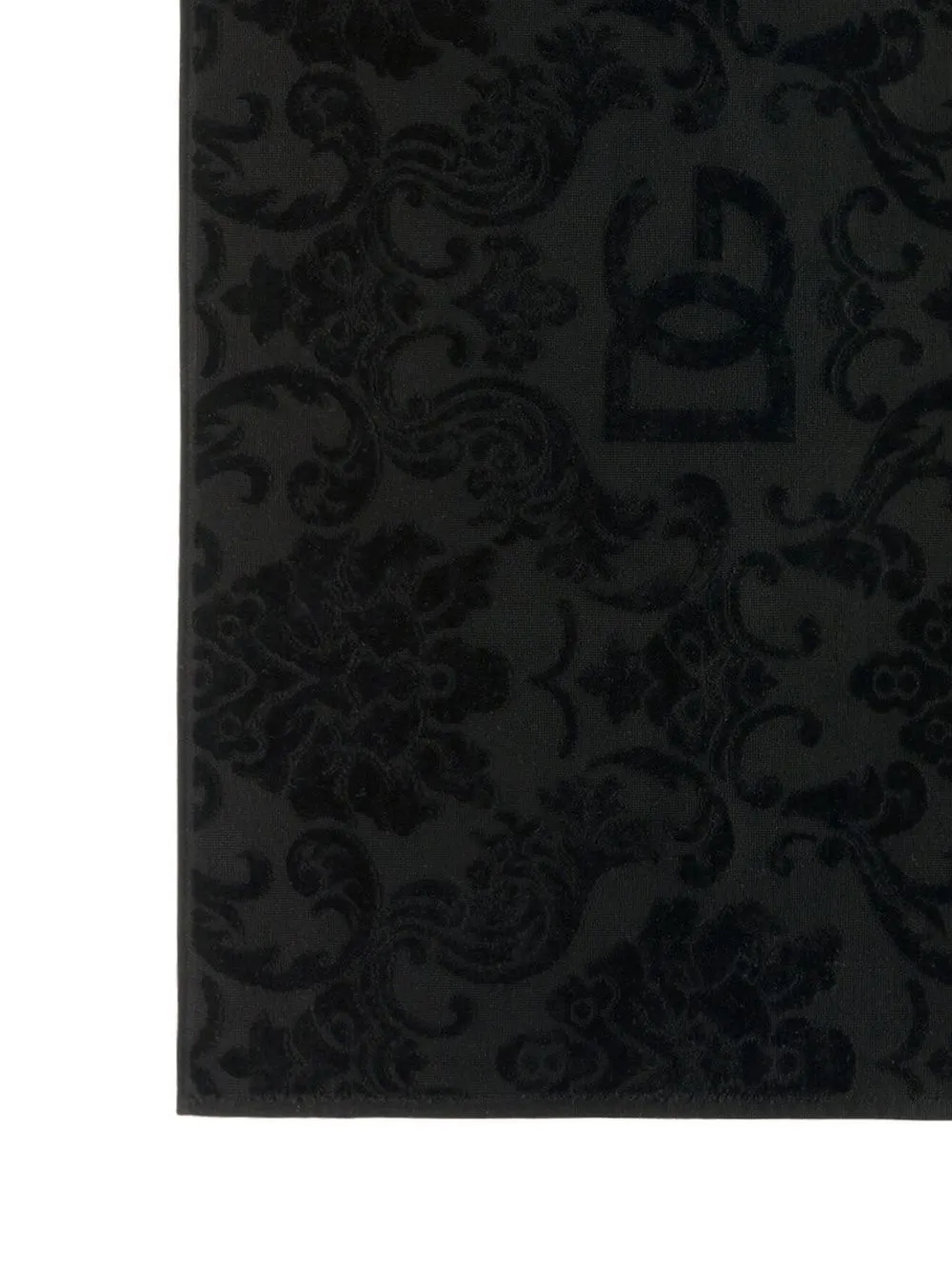  Dolce & Gabbana Badematte Aus Frottee   Schwarz 