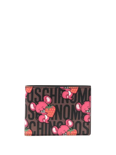 Moschino mouse-print bi-fold wallet