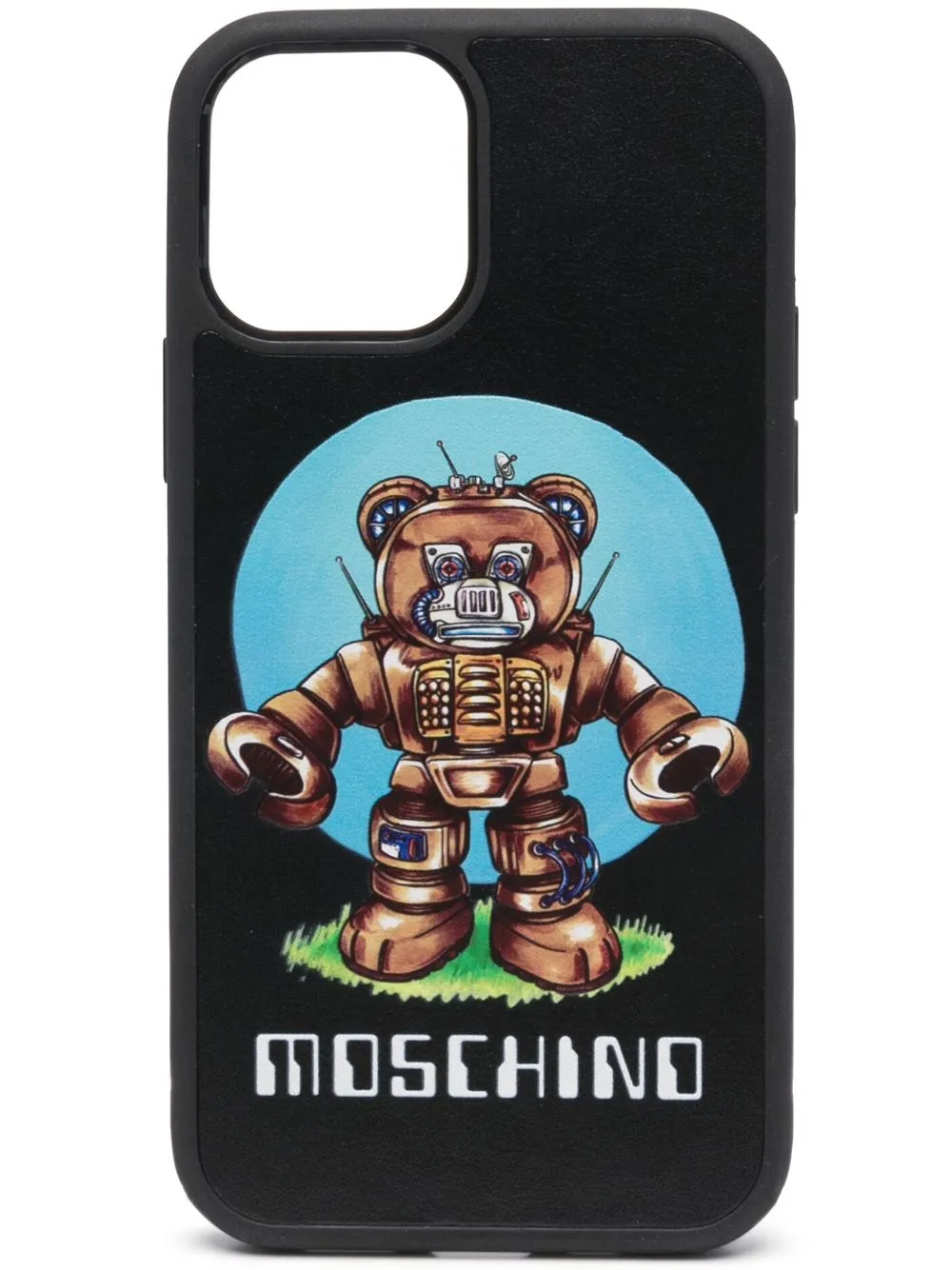 

Moschino funda para iPhone 12 con estampado gráfico - Negro