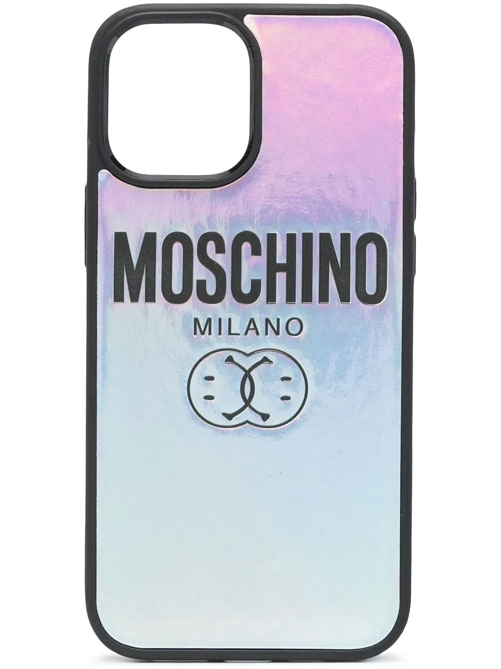 

Moschino funda para iPhone 13 con logo en relieve - Gris