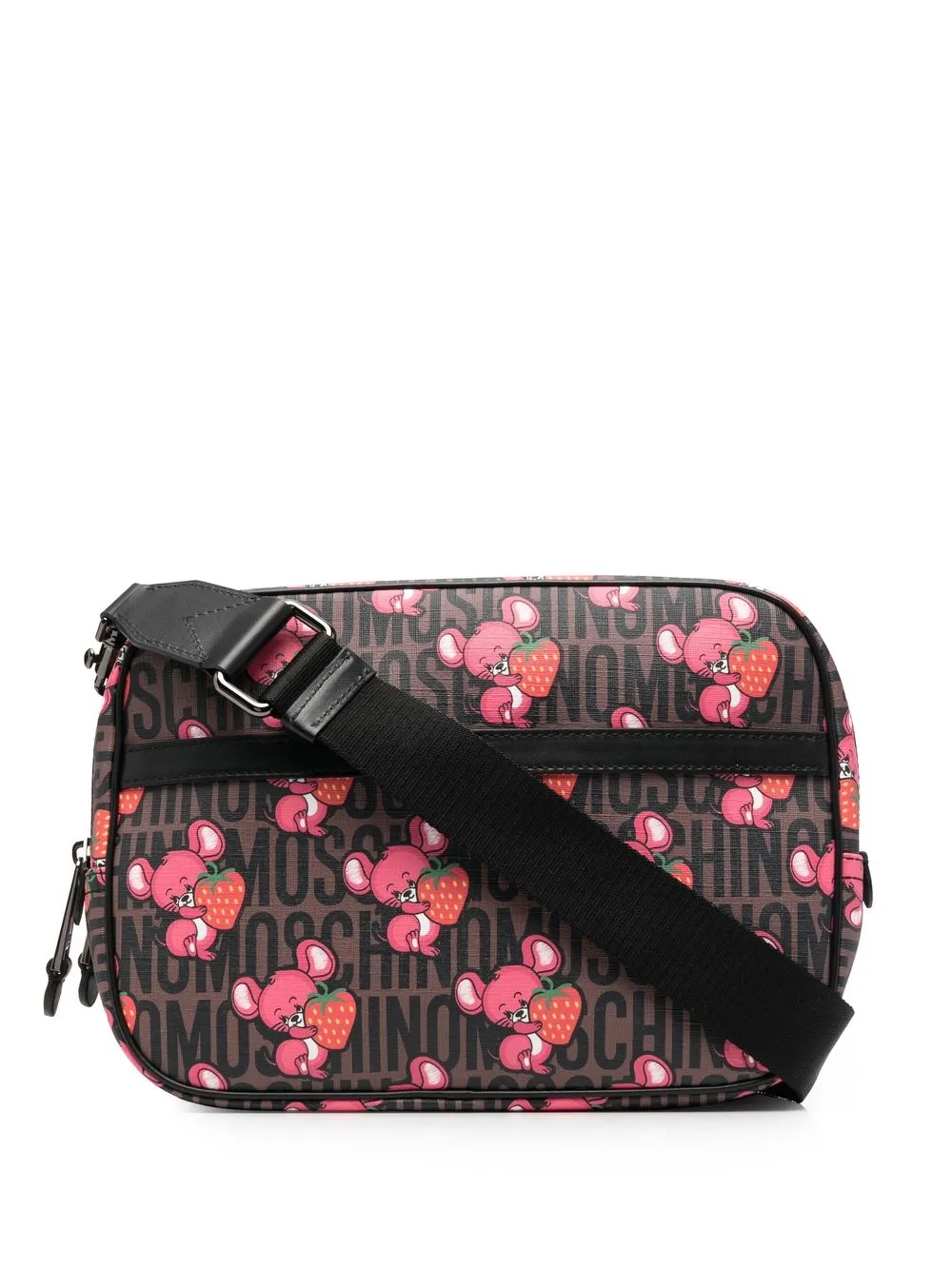 

Moschino bolsa de hombro con estampado gráfico - Rosado