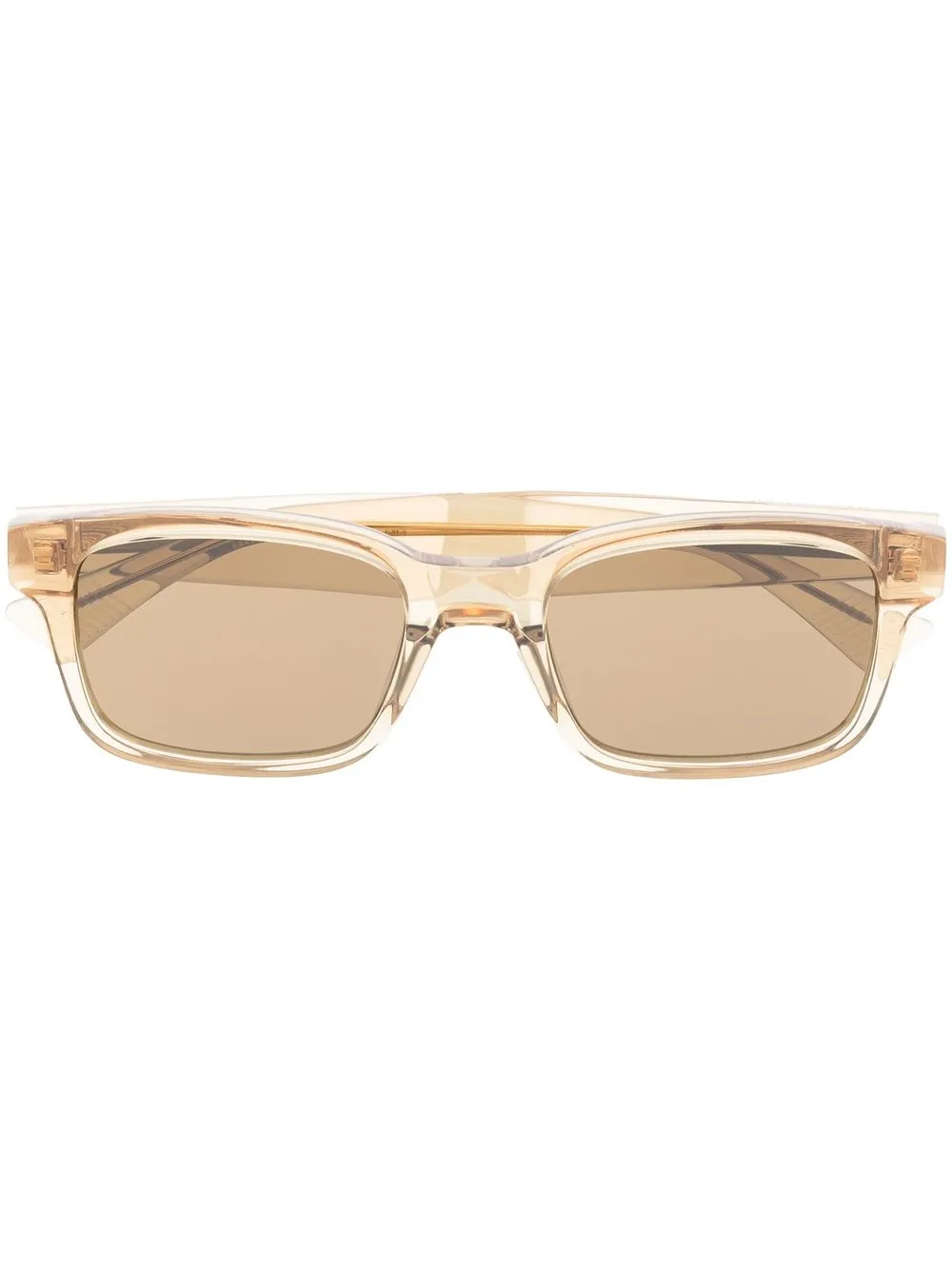 

Bottega Veneta Eyewear lentes de sol con armazón rectangular - Amarillo