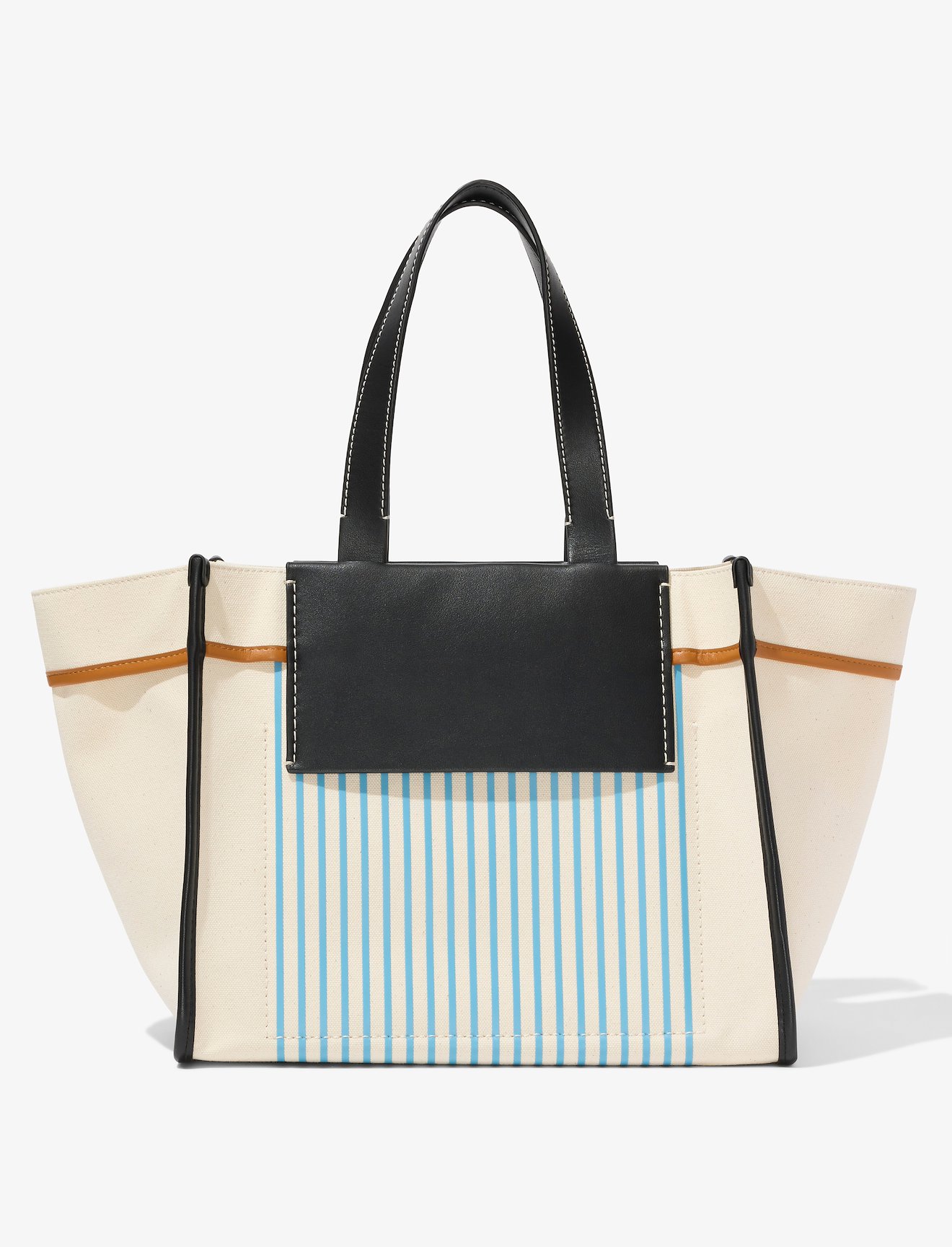 Large Morris Stripe Canvas Tote Bag #2