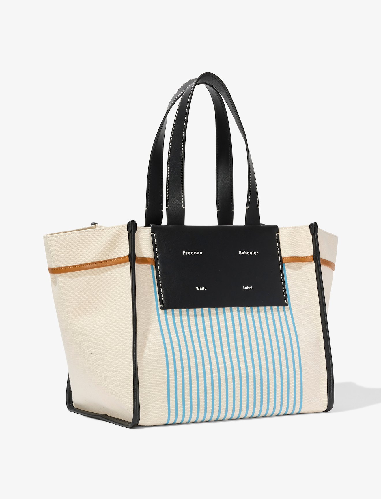 Large Morris Stripe Canvas Tote Bag #1