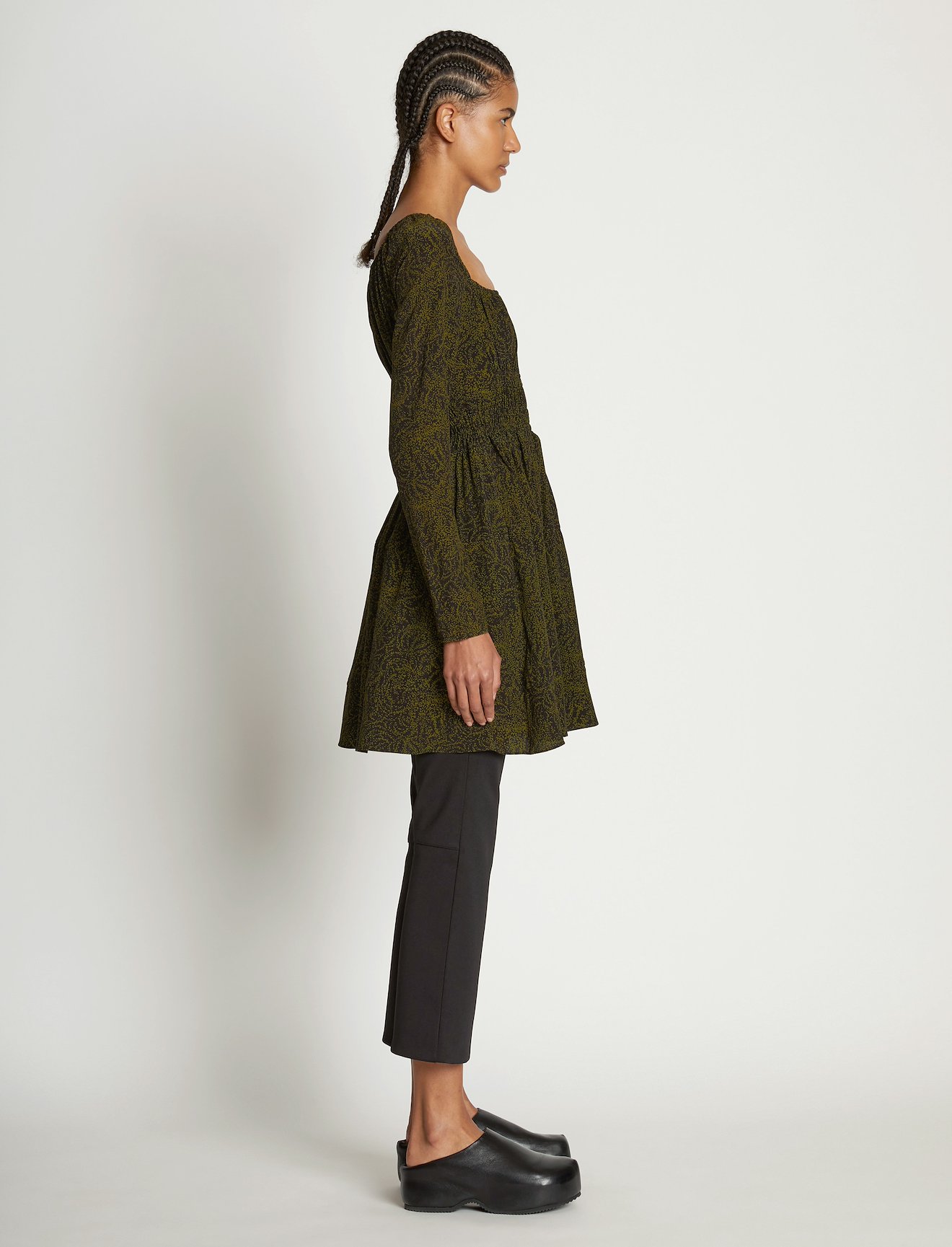 Vine Square Neck Mini Dress #1
