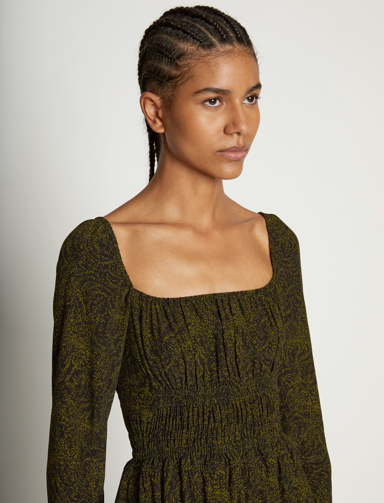 Vine Square Neck Mini Dress #3