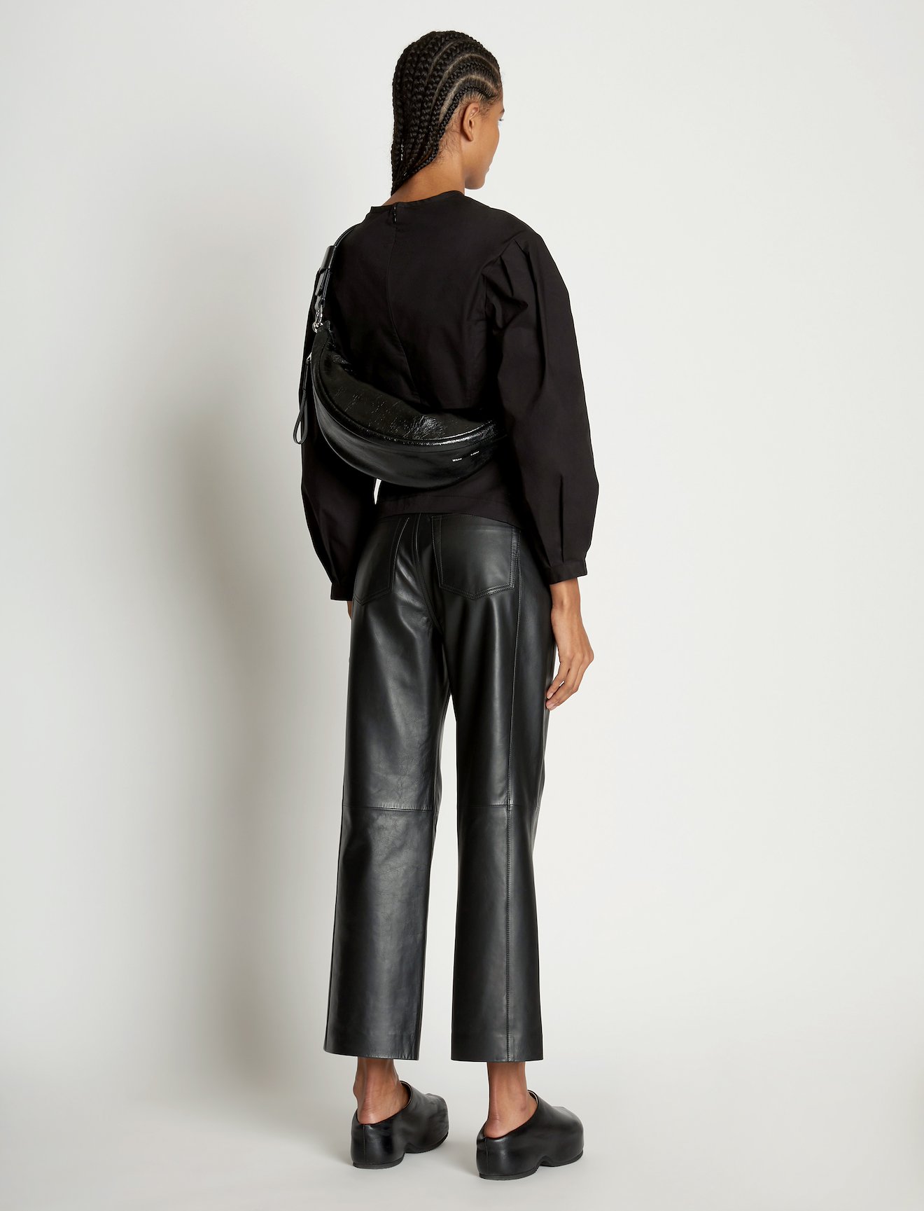 Stanton Crinkled Leather Sling Bag #5