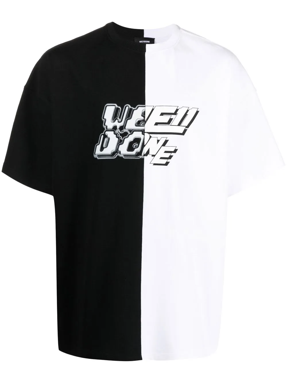 

We11done playera con logo estampado - Negro