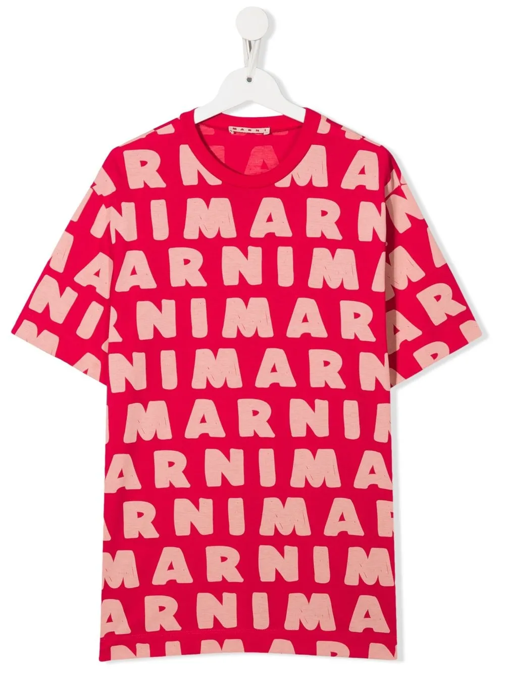 

Marni Kids playera con logo estampado - Rosado