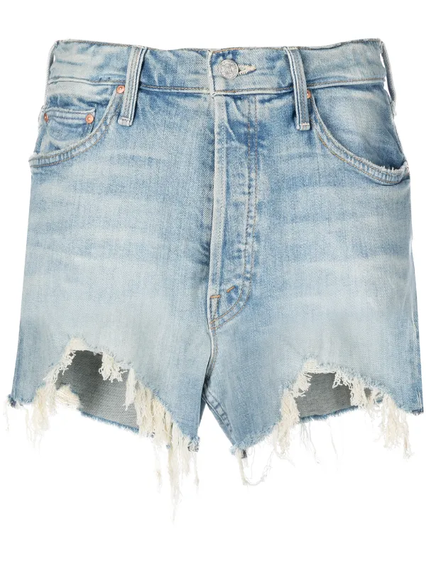 MOTHER Tomcat high-waist Frayed Short 