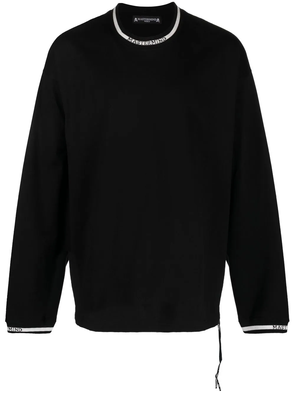 

Mastermind Japan logo ribbed edge cotton sweatshirt - Black