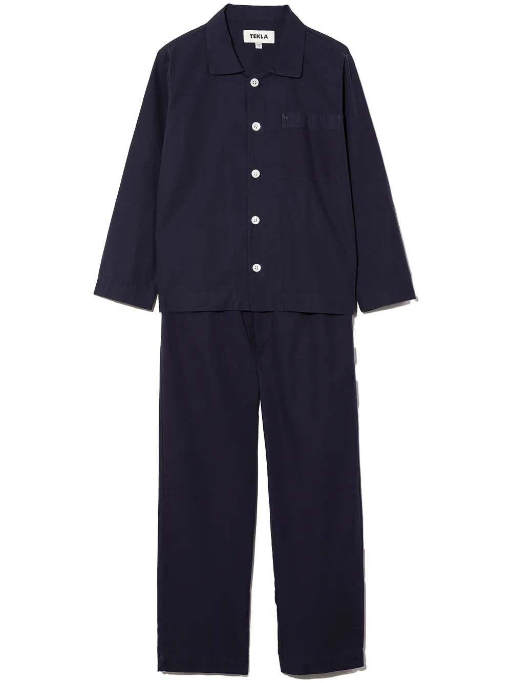 Tekla Poplin Long-sleeve Pajama Set