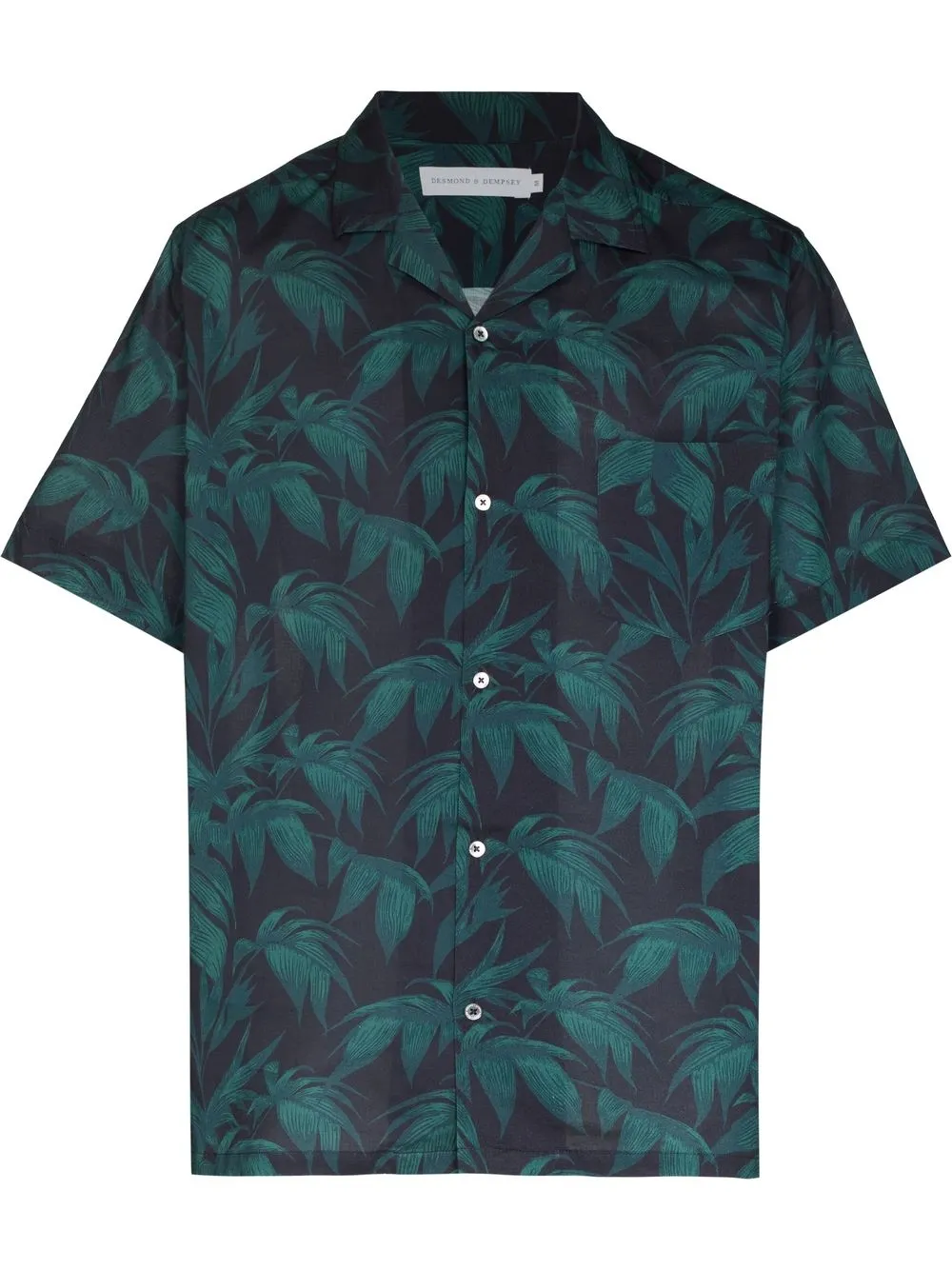 

Desmond & Dempsey camisa con hojas estampadas - Verde