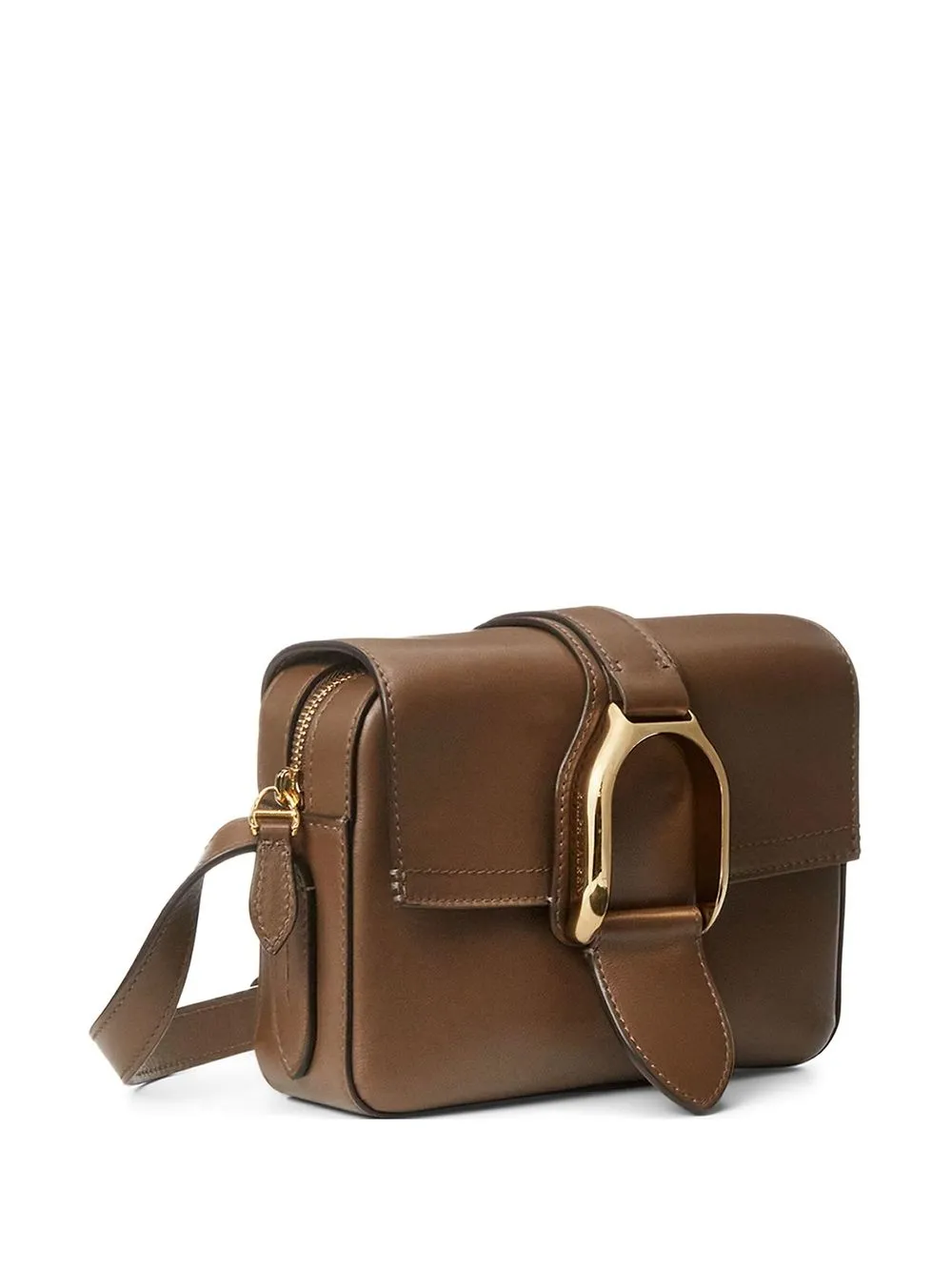 Ralph Lauren Medium Leather Crossbody Bag In Braun ModeSens