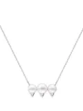 TASAKI 18kt white gold Collection Line Danger neo diamond pavé necklace - Silver